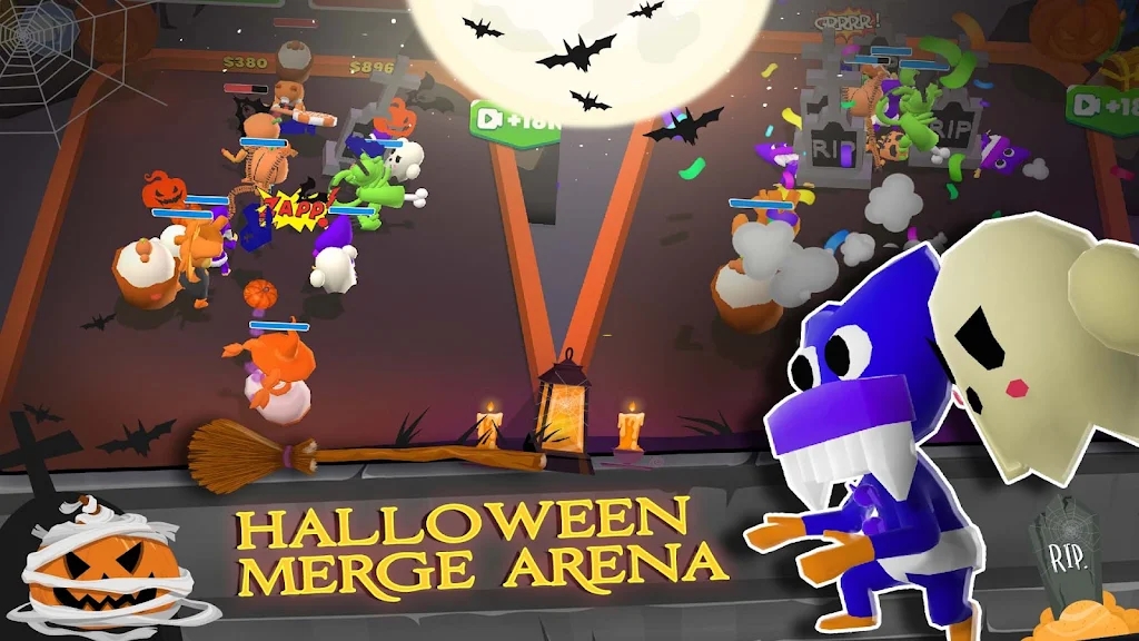 万圣节合并蓝色怪物(Halloween Merge: Blue Monster) 截图2
