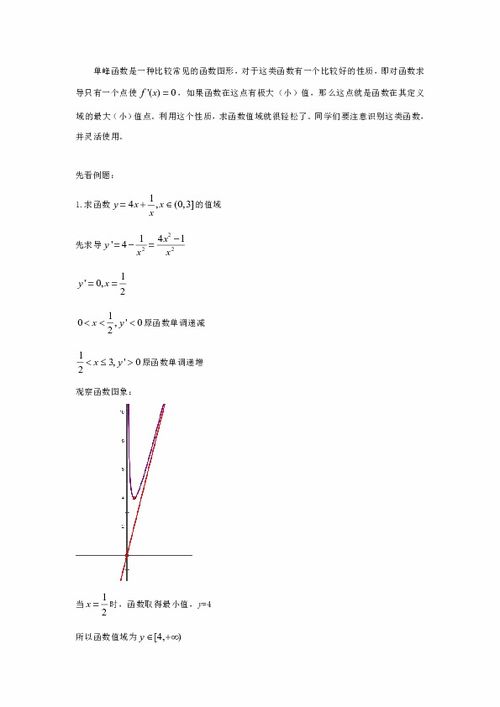 掌握函数值域的多种高效求解技巧 1