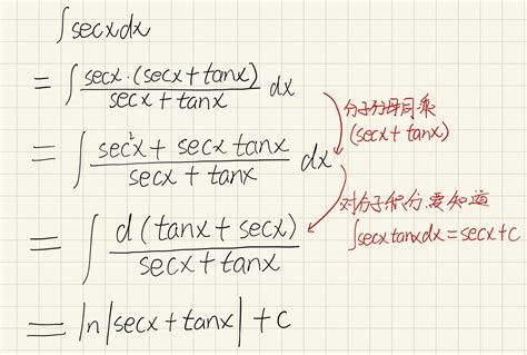 求解secx积分的三种常见方法是什么？ 4