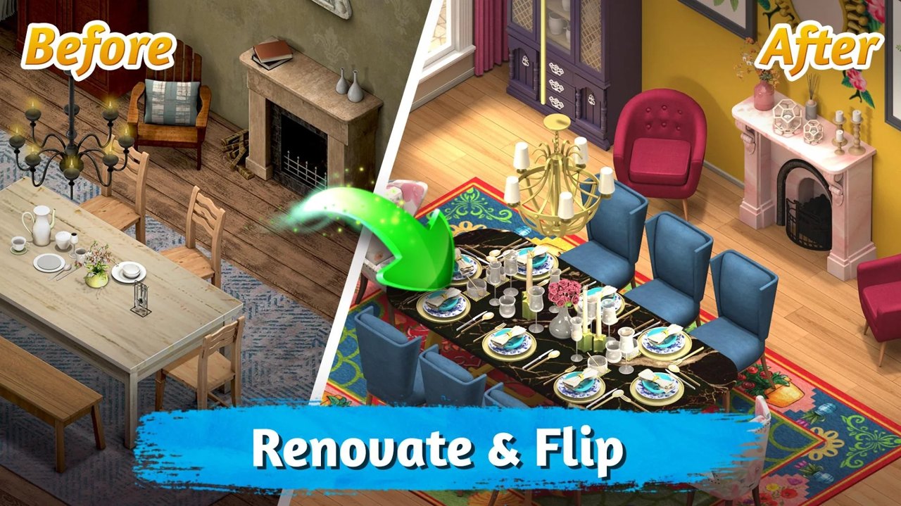 房间翻新设计游戏(Room Flip) 截图2