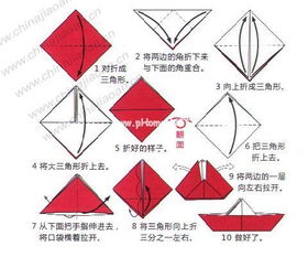 怎样折纸船的做法 2