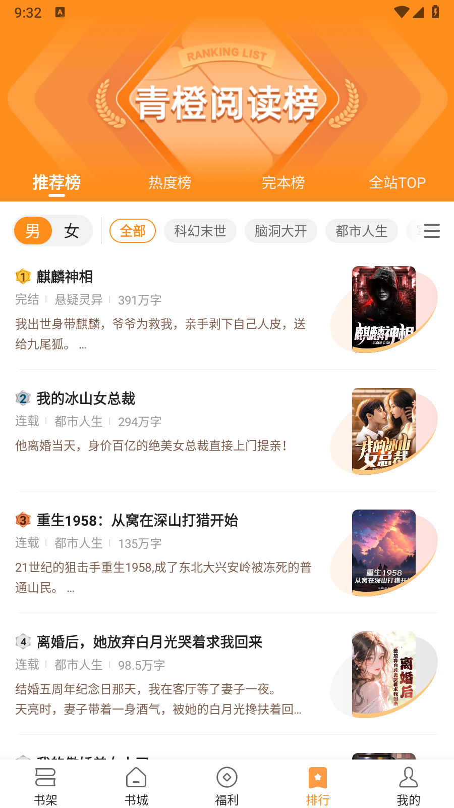 青橙小说无广告 截图6