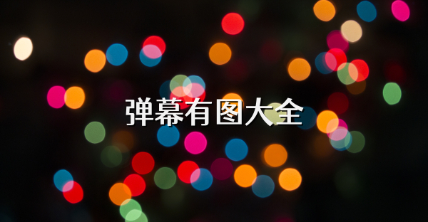 弹幕有图大全