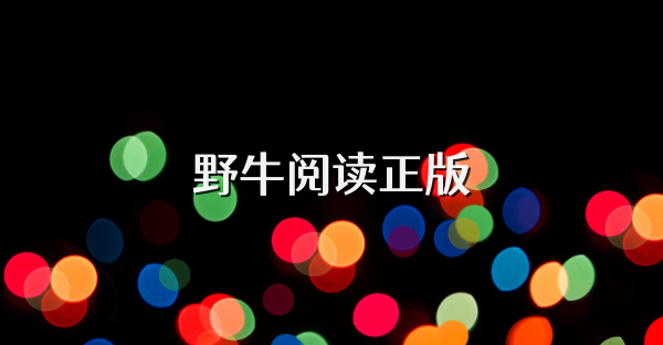 野牛阅读正版