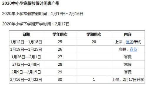 2020年中小学生寒假放假全攻略：时间一览无余！ 3