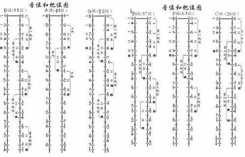 双排键乐谱中的演奏指示标记 1