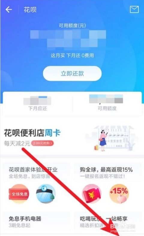 如何操作支付宝花呗还款？ 1