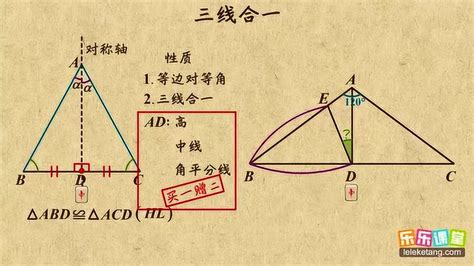 等腰三角形中哪三线是合一的？ 2