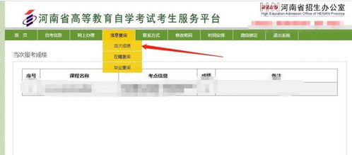 如何查询河南省自考成绩 1