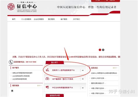 如何在网上查询个人征信及信用报告？ 4