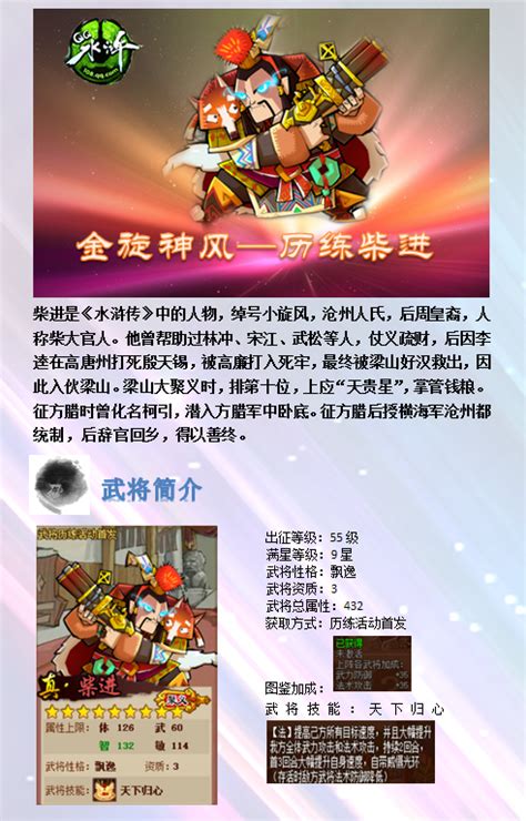 QQ水浒角色大比拼：柴进VS王婆，谁更胜一筹？属性全面解析 1