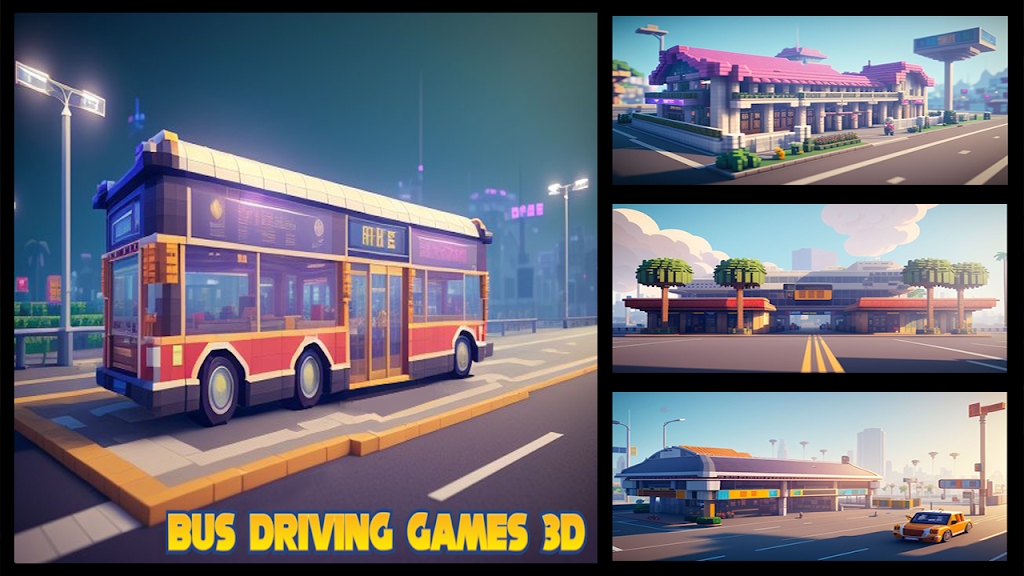 城市沙盒巴士模拟器3D游戏 截图1