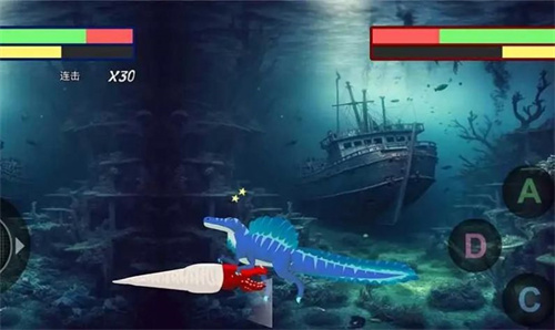 巨齿鲨与海怪搏斗 1