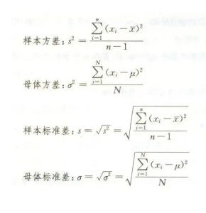 数学标准差计算公式的详解 3