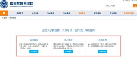 如何用身份证查询四级成绩 3