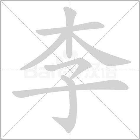 探索汉字之美：'李'字的正确笔顺全解析，一笔一划见真章 3