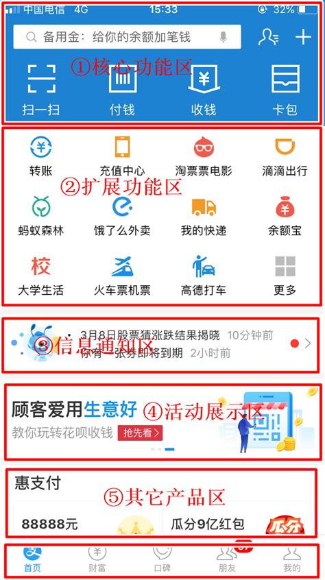 如何关闭支付宝首页底部导航栏的生活圈功能？ 1
