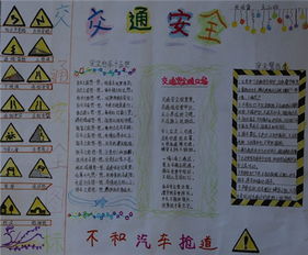 绘制交通安全主题手抄报的步骤与技巧 3