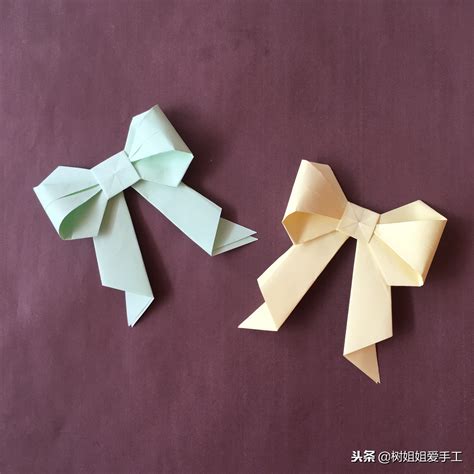 轻松学会！如何用纸张折叠精美蝴蝶结 2