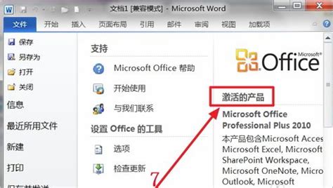 激活Microsoft Office 2010的步骤指南 4