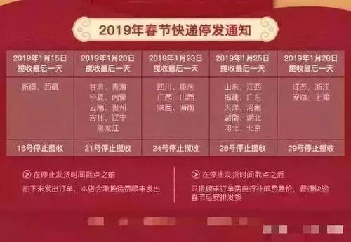 2024年春节快递什么时候停运？ 4