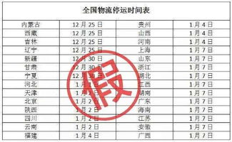 2019年春节快递停运时间一览（仅供参考） 4