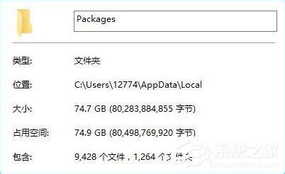 Win10系统如何正确清理packages文件夹？ 3