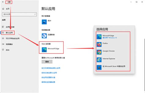 如何更改默认浏览器为其他常用浏览器 1