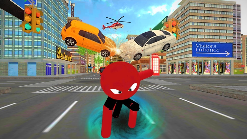 蜘蛛火柴人城市战斗3D 截图3