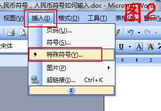 Word中怎样插入人民币符号？ 2