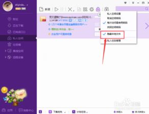 如何为迅雷软件设置私人空间密码 1
