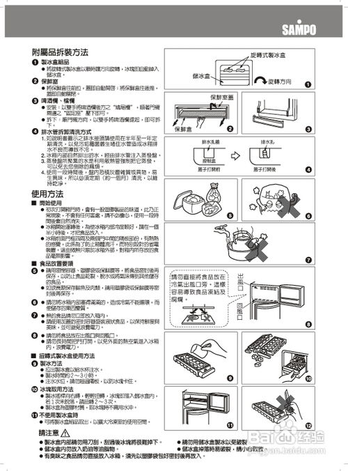 声宝SR-455G冰箱使用指南 1