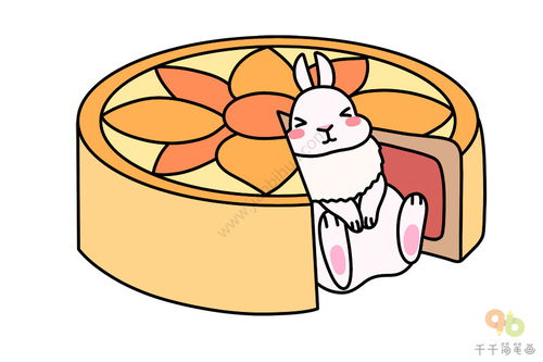 轻松学会！简笔画月饼教程 2