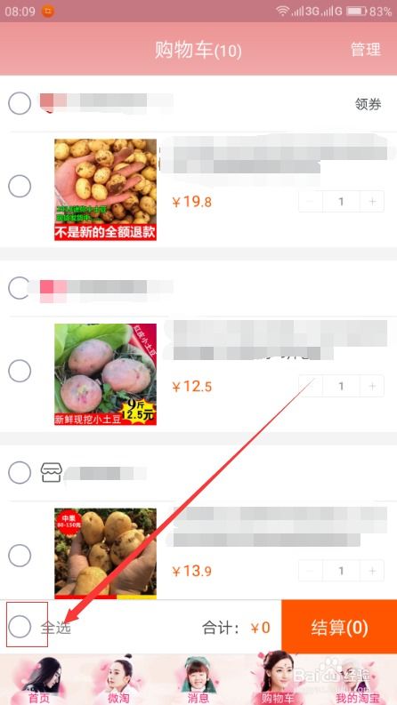 淘宝购物秘籍：如何轻松将宝贝加入购物车并一次性结算 1
