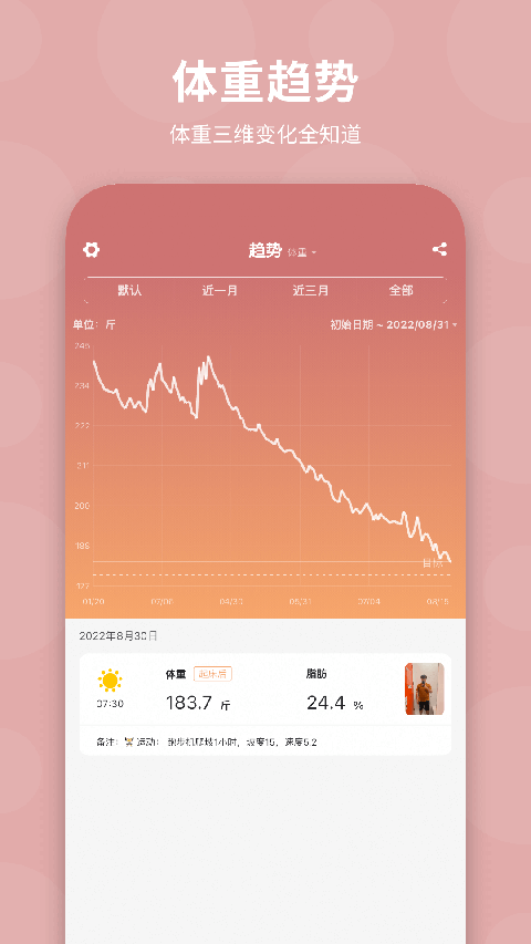 体重日记app无广告版 截图4