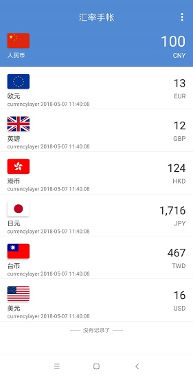 汇率手帐 1