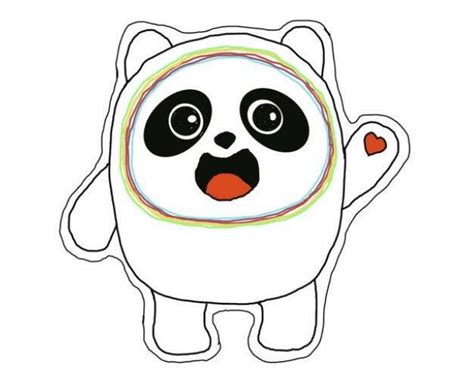 轻松学会！冰墩墩儿童简笔画分步教程 3