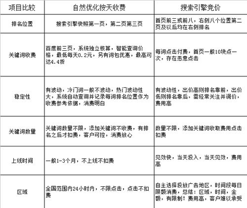 百度竞价排名与自然搜索排名的差异解析 4