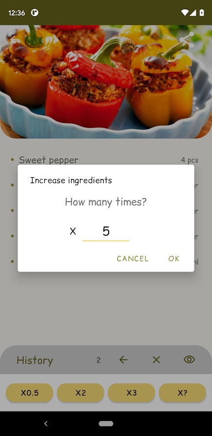 食谱计算器 截图3