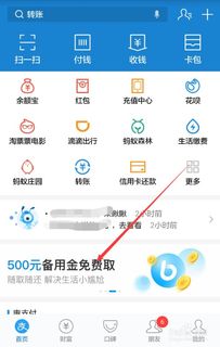 支付宝备用金入口在哪里？ 1