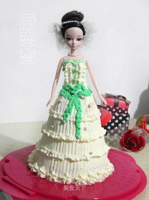 制作芭比娃娃主题生日蛋糕的步骤 1