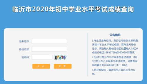 2020年临沂中考成绩查询全攻略 2