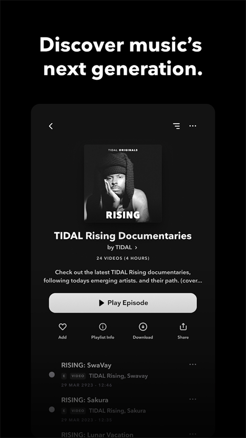 TIDAL音乐手机版 截图1