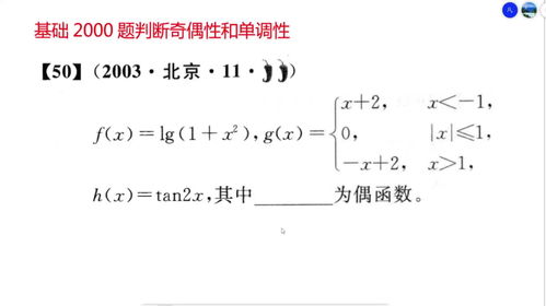 揭秘：函数奇偶性加减乘除判定口诀大公开！ 4