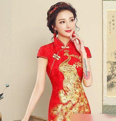 复古韵味中国新娘：优雅旗袍搭配精致盘发造型 3