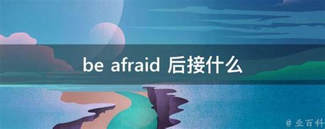 be afraid of 后接的词语或短语类型 2