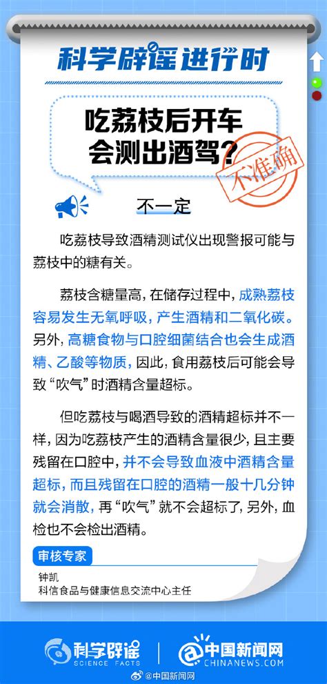 吃了荔枝后开车是否会被误判为“酒驾”？蚂蚁庄园6月9日问答 4