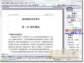 Word2003秘籍：轻松掌握自动生成目录技巧 3