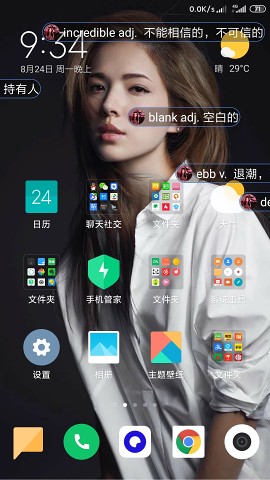 弹幕记单词 1