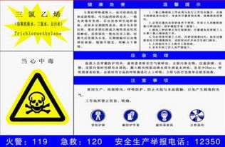 三氯乙烯的安全隐患与防范要点 1